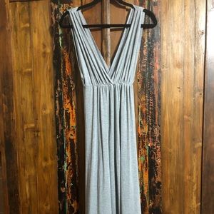 Never worn super soft maxi with low v cut and slit